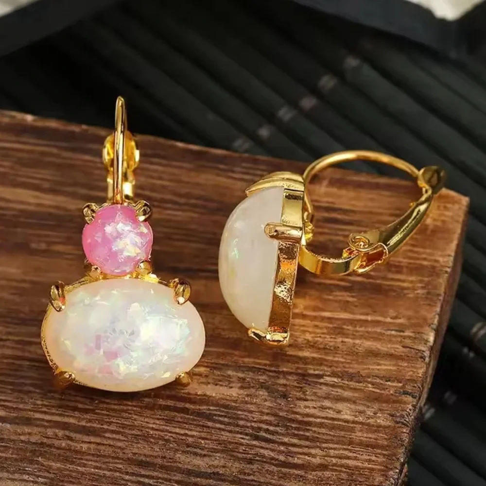 Anthropologe hoop Pink Earrings glitter - Picture 3 of 5